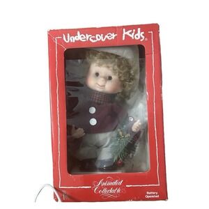 VTG 1993 Animated Collectable Boy Derek 13" Christmas Doll Santa's Best